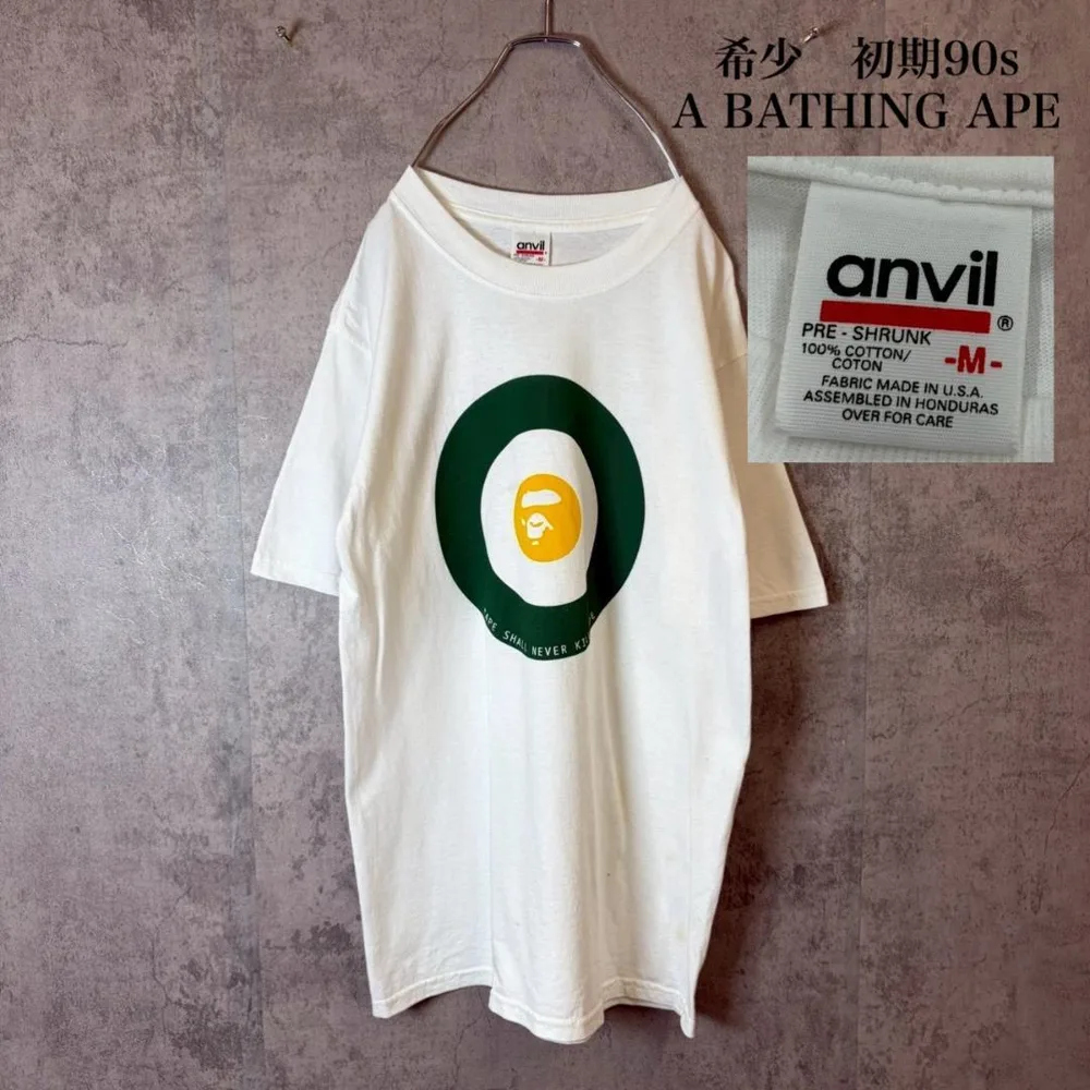 希少 初期 90s A BATHING APE Tシャツ DM1616