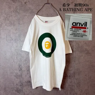 希少 初期 90s A BATHING APE Tシャツ DM1616