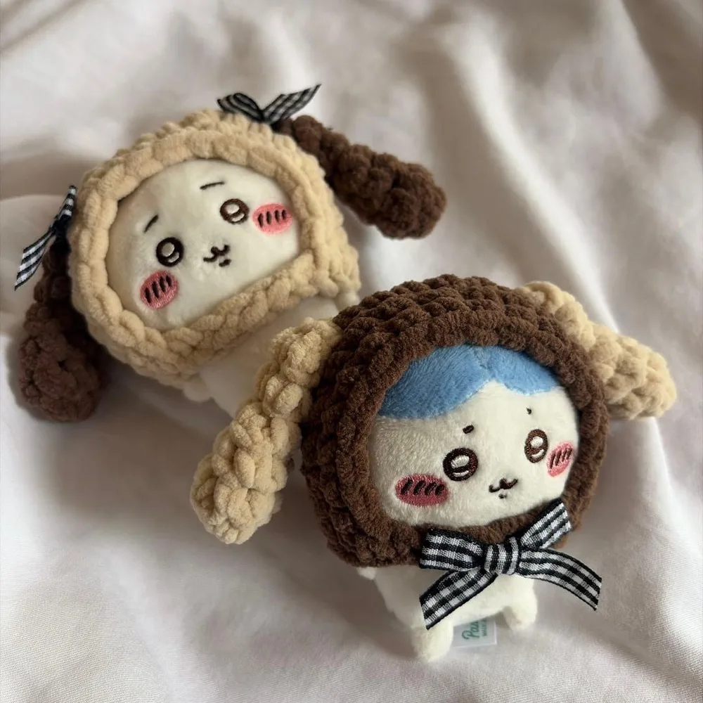 2点まとめ売り ちいかわ おすわりぬいぐるみ用 ぬい服 たれ耳