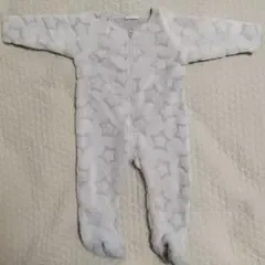 next baby 星柄 フリース ロンパース 6-9ヶ月