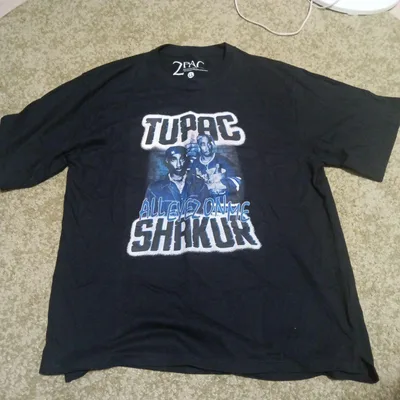 2PAC ALL EYEZ ON ME Tシャツ ブラック LL