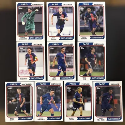topps パリサンジェルマン23 24 10枚セット コンプ