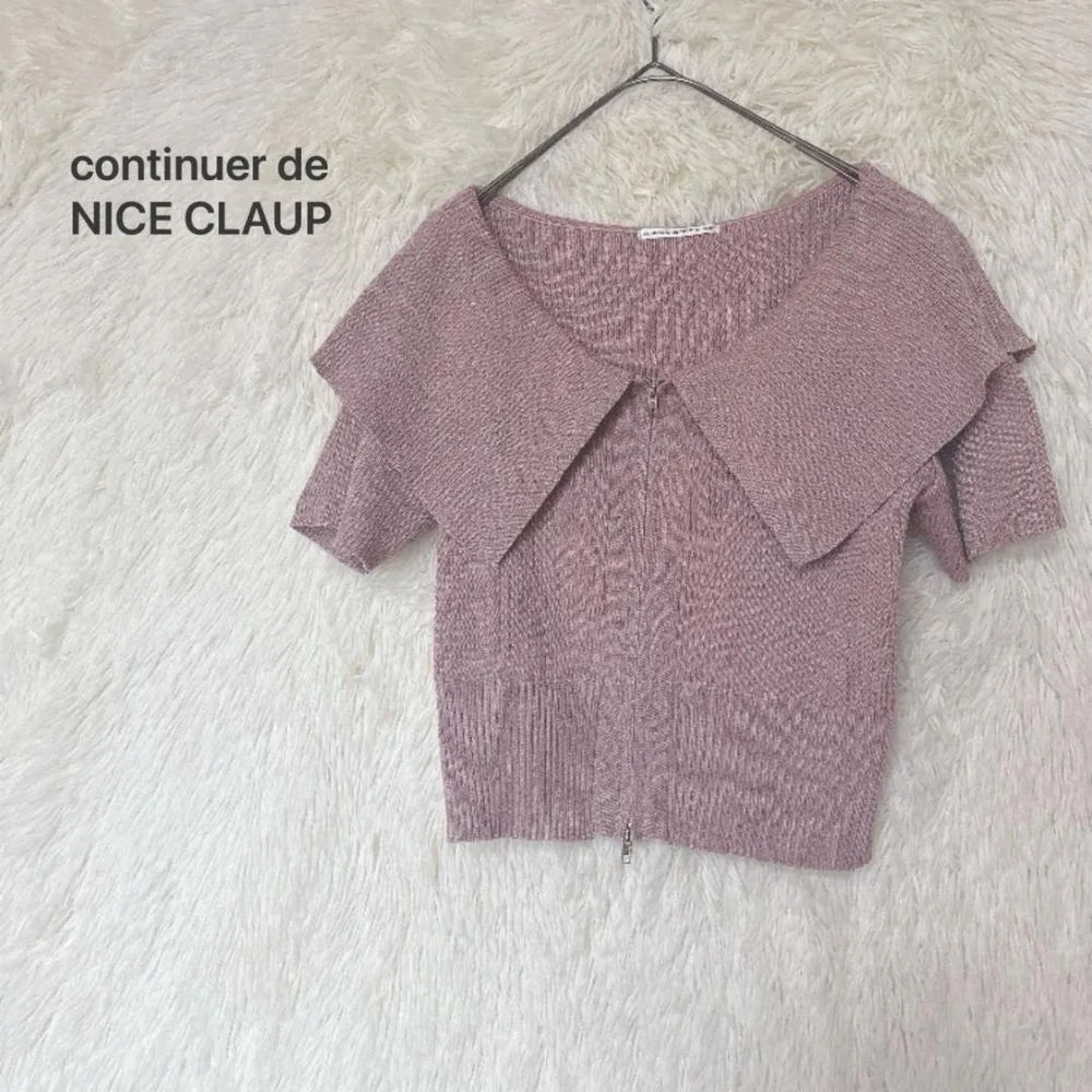 continuer de NICE CLAUP ダブルジップ FREEリブニット