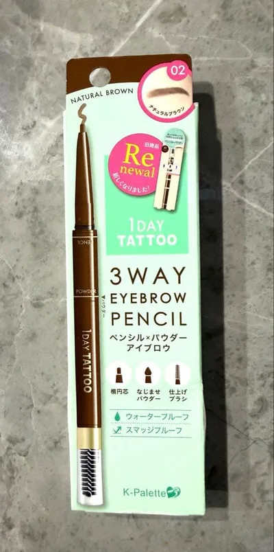 【新品】K-Palette 1DAY TATTOO 3WAY アイブロウ 02