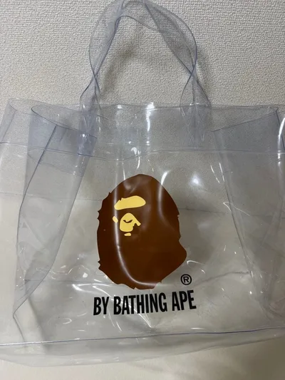 即完売品A BATHING APE APE HEAD クリアバッグ