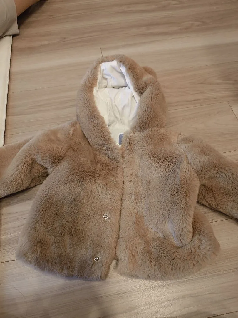 Jacadi Paris フェイクファー ジャケット 12M 74cm