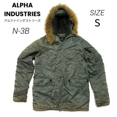 ALPHA INDUSTRIES N-3B フライトジャケット S カーキ