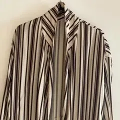 6 ROKU ロク ストライプ ロングシャツ ガウン