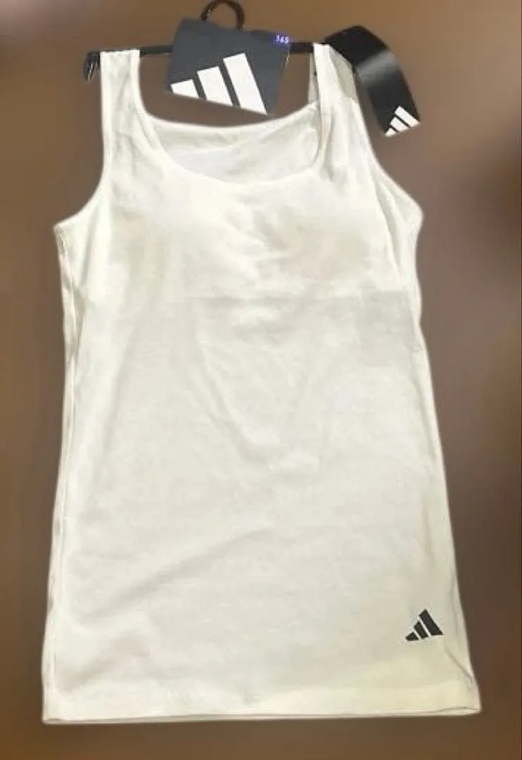 新品 adidas タンクトップ 165 ホワイト