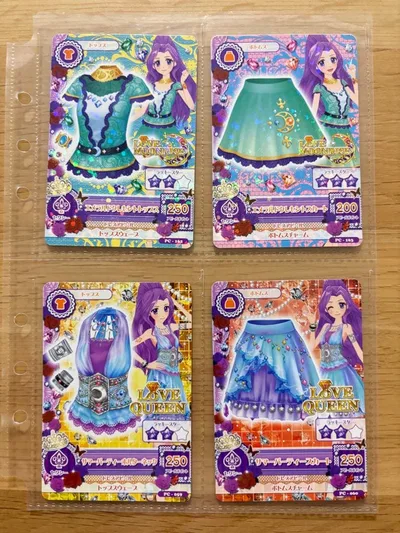 アイカツ カード 4枚セット LOVE MOONRISE