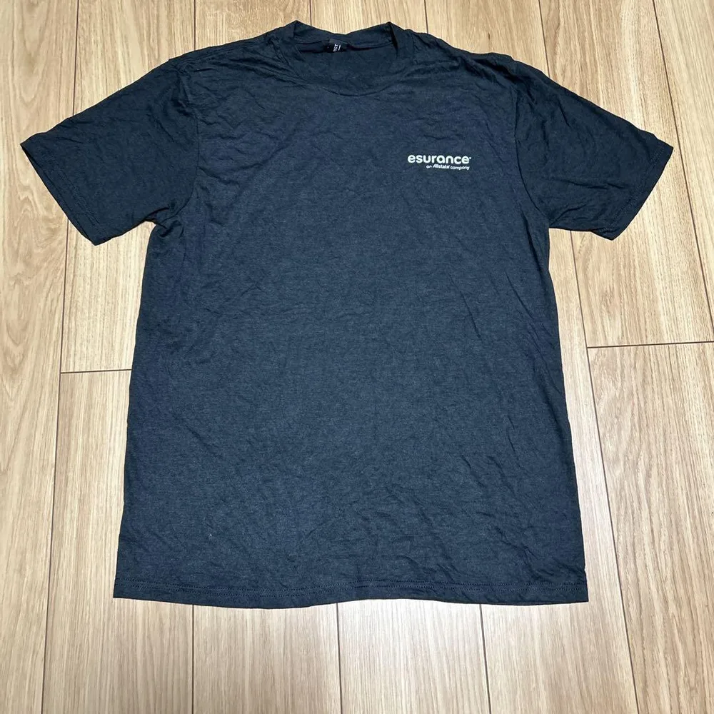 ディストリクト Tシャツ クルーネック 半袖 無地 M 灰色 混紡 デイリー