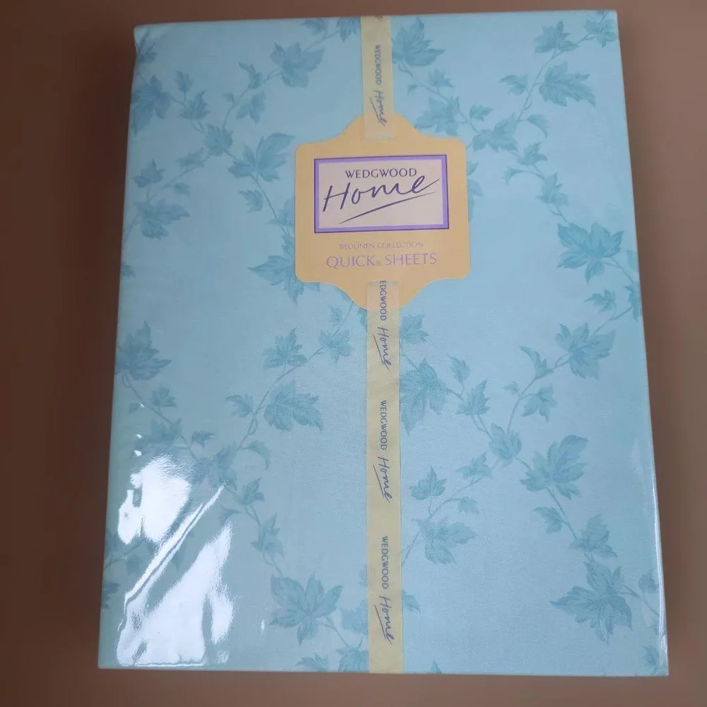 未使用 WEDGWOOD Home クイックシーツ 140×200cm ブルー系