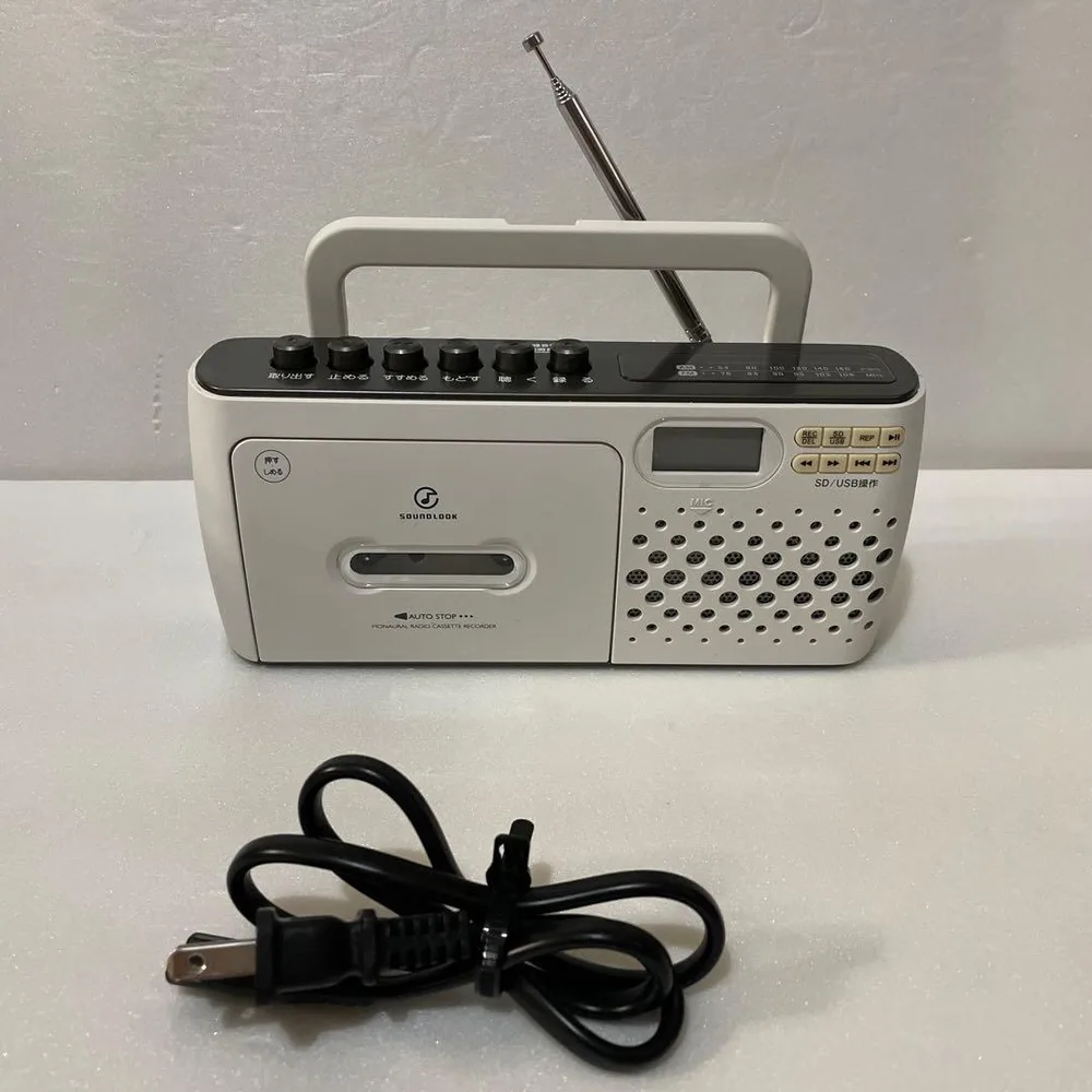 SOUNDLOOK モノラルラジオカセットレコーダー