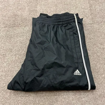 【SB512】 adidas ナイロンパンツ サイズO ブラック 黒