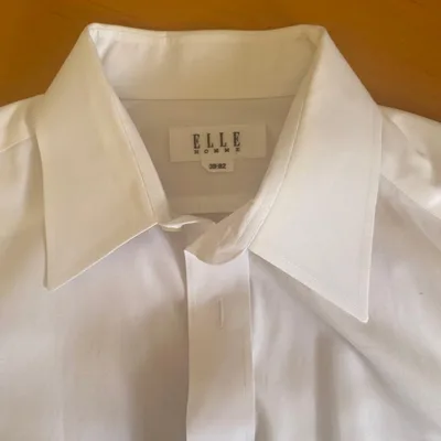ELLE HOMME ドレスシャツ ホワイト 39-82