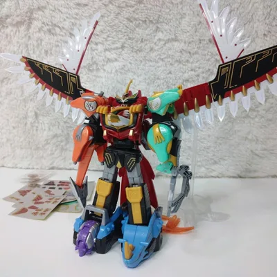 SMP 百獣戦隊ガオレンジャー 百獣合体 ガオイカロス 未貼付シール付 バンダイ