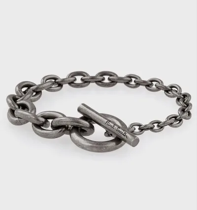 【Paul Smith】シルバーチェーンブレスレット 約20cm マンテルバー式
