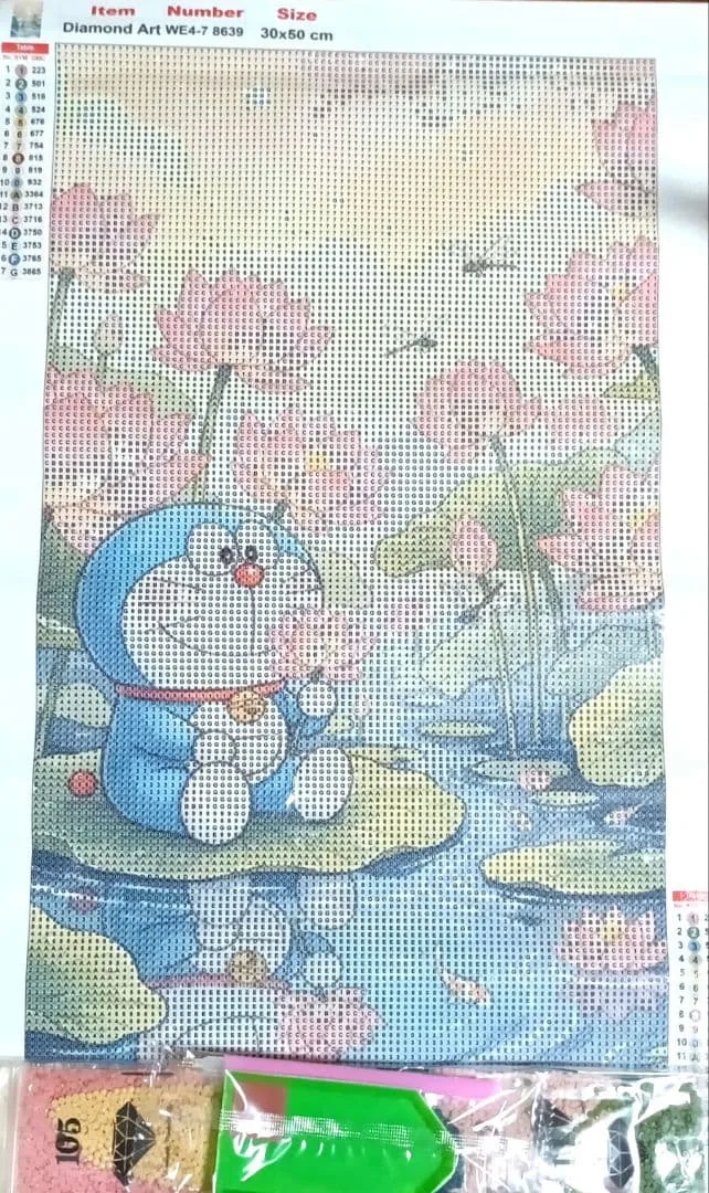 ダイヤモンドアートキット(アニメキャラ)30x50cm