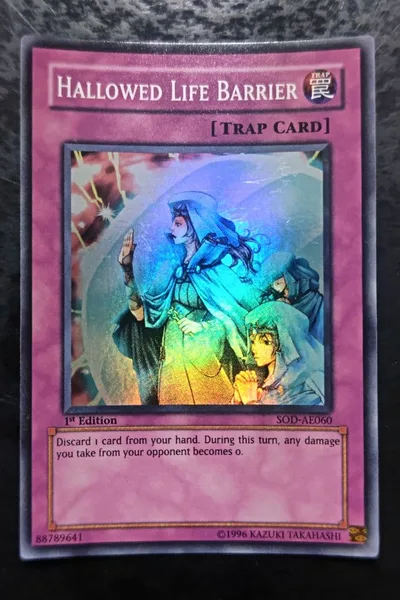遊戯王 ホーリーライフバリアー 旧アジア版 スーパーレア