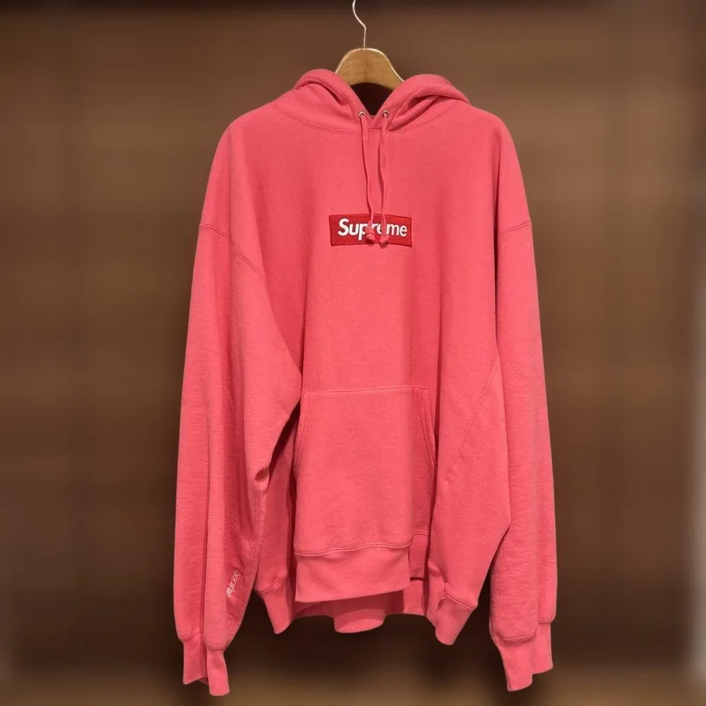 Supreme ボックスロゴ パーカー ピンク XXL