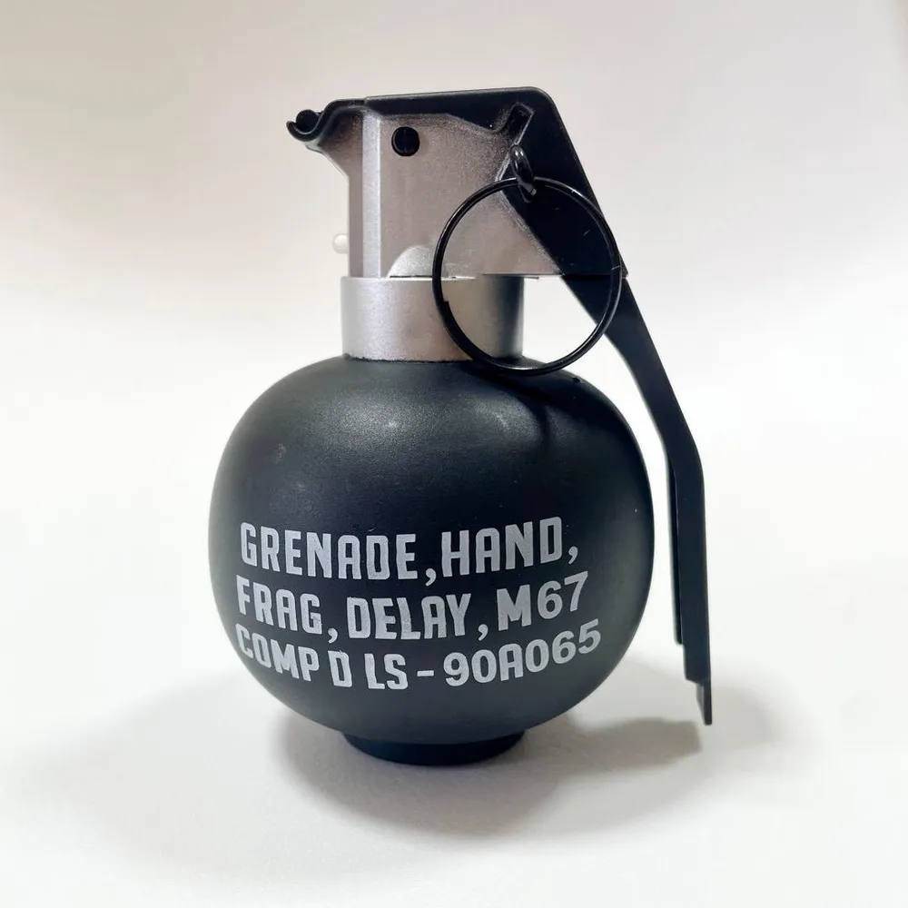 M67 Grenade ของเล่นพร้อมกลไกของเล่น Grenade Ame Toy สีดำ
