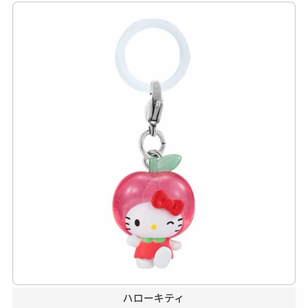 くだものめじるしアクセサリー サンリオ キティ ガチャ ハローキティ