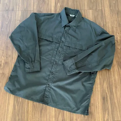 UNIQLO U ユーティリティオーバーサイズシャツ ダークグレー XL