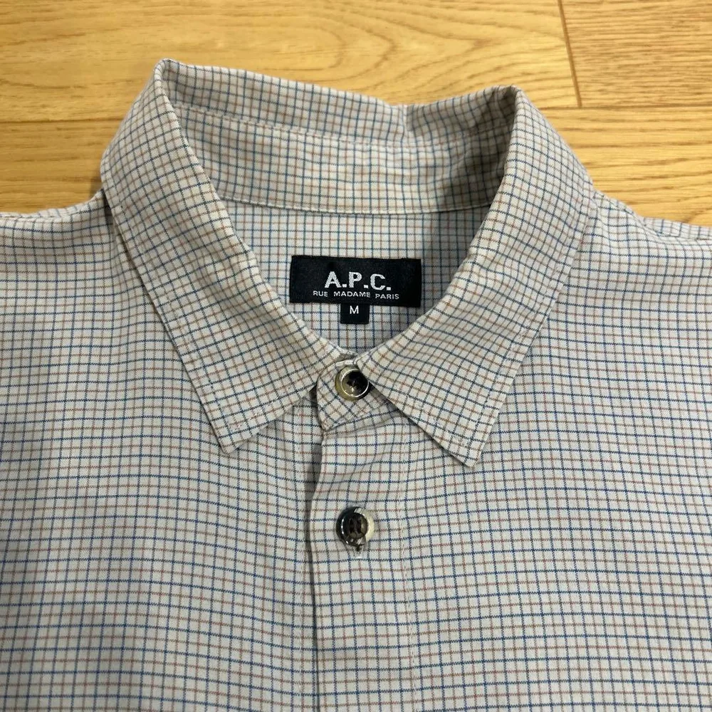 A.P.C. 長袖シャツ チェック柄