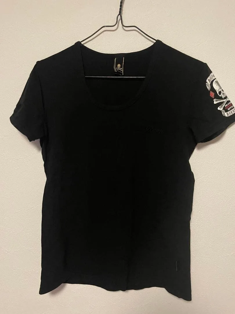 Roen ロエン スカルプリント Tシャツ ブラック