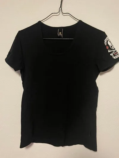 Roen ロエン スカルプリント Tシャツ ブラック