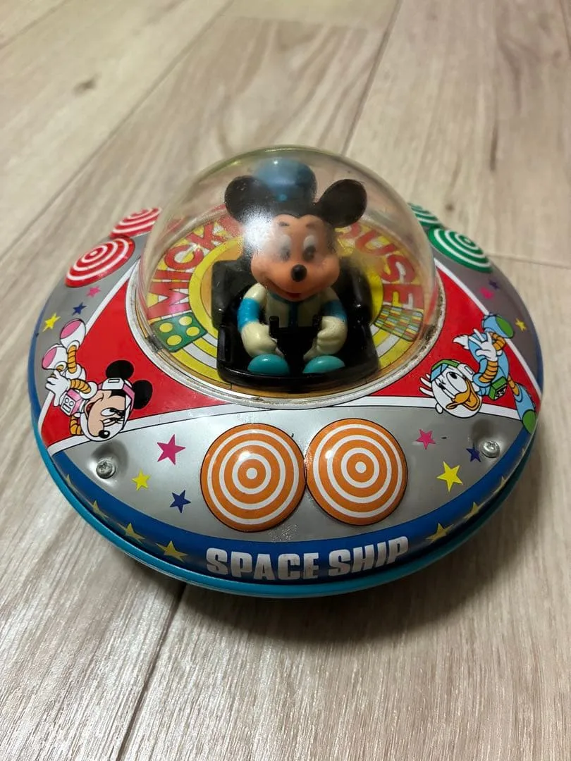 希少 動作確認済み ディズニー キャラクターズ 宇宙円盤 ミッキー