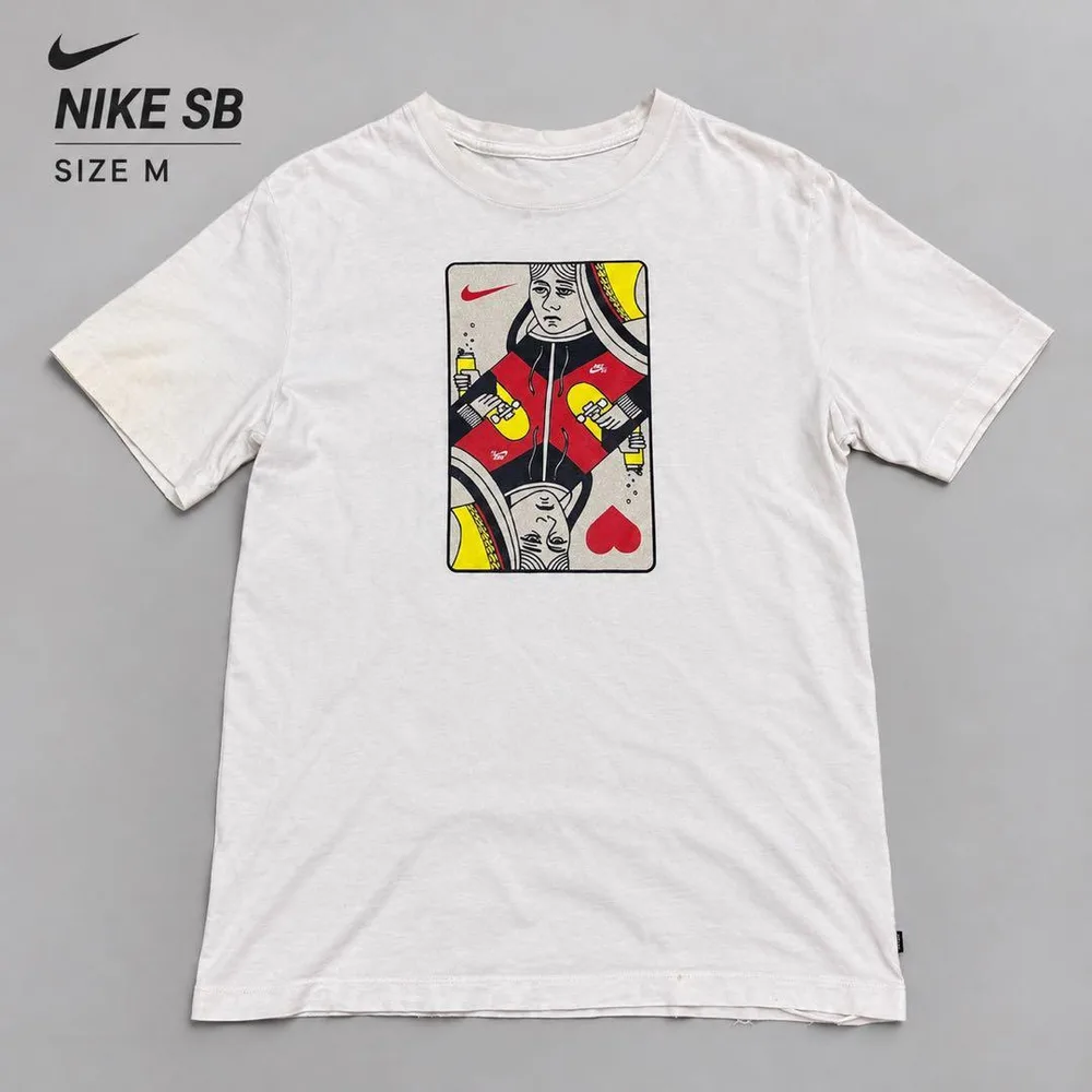 NIKE SB トランプ柄 Tシャツ M 白 ホワイト ナイキ