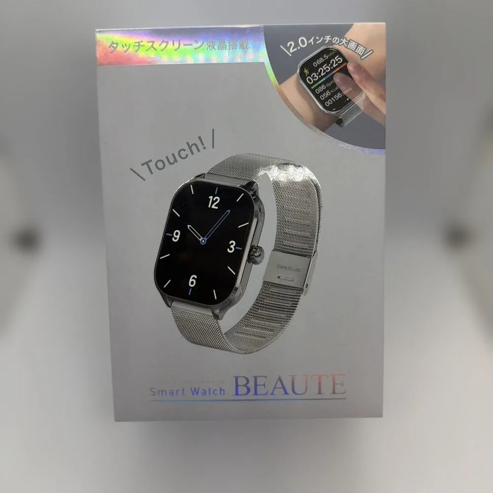 Smart Watch BEAUTE シルバー 本体 スマートウォッチ