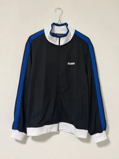 XLARGE トラックジャケット ブラック ブルー