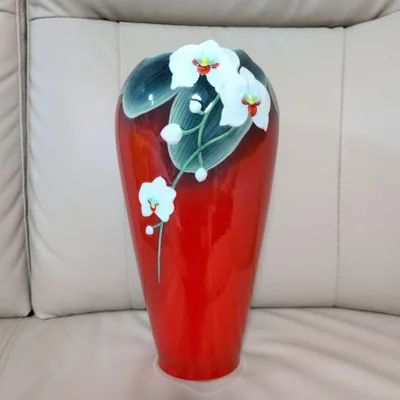 FRANZ COLLECTION 胡蝶蘭 赤 レッド 花瓶 フラワーベース