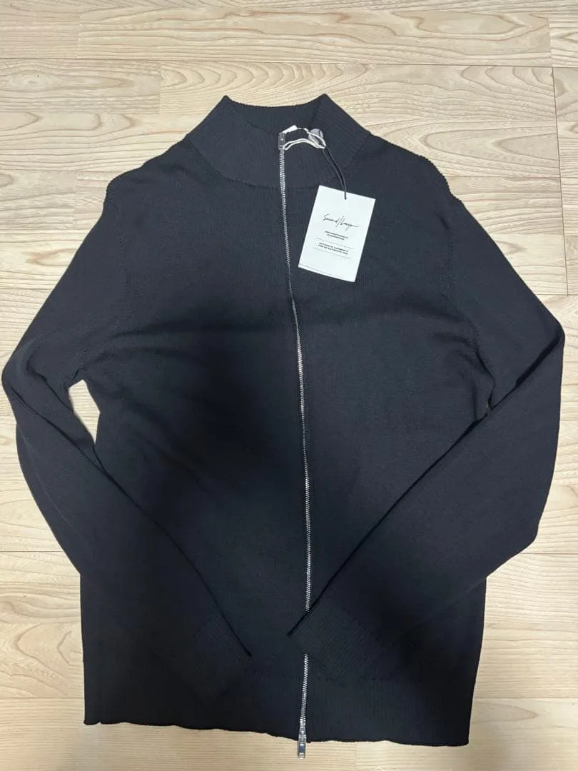 Second/Layer ZIP-UP DRIVER KNIT ブラック 黒