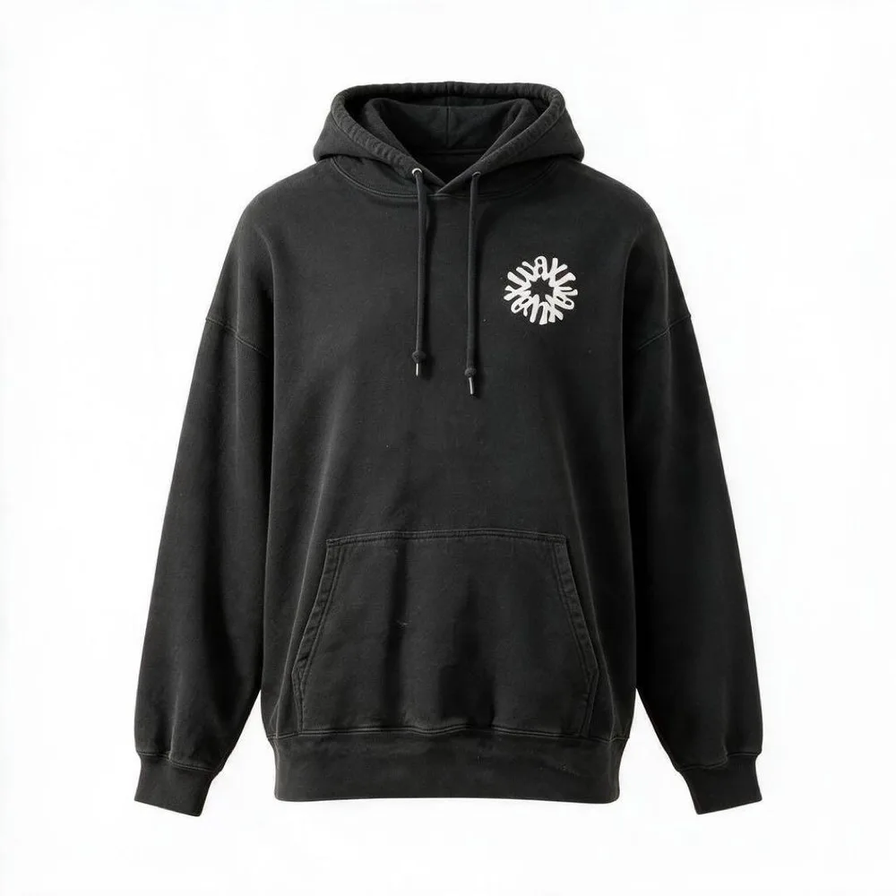 シンプル WAX THE POOLSIDE CLUB パーカー BLACK XL