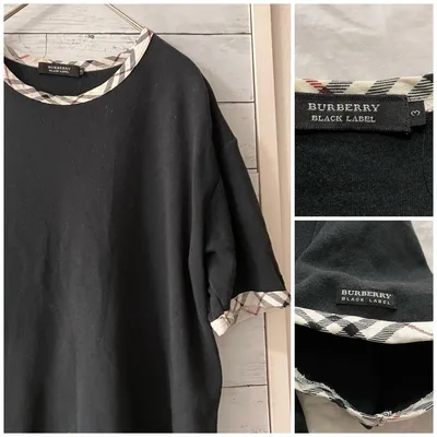 BURBERRY BLACK LABEL Tシャツ ノバチェック柄 古着屋購入