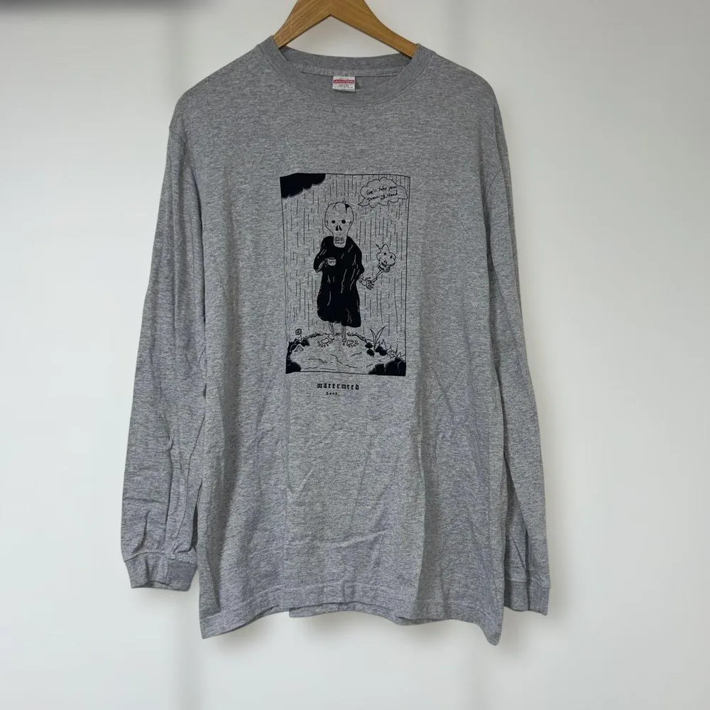 waterweed 長袖Tシャツ グレー XL