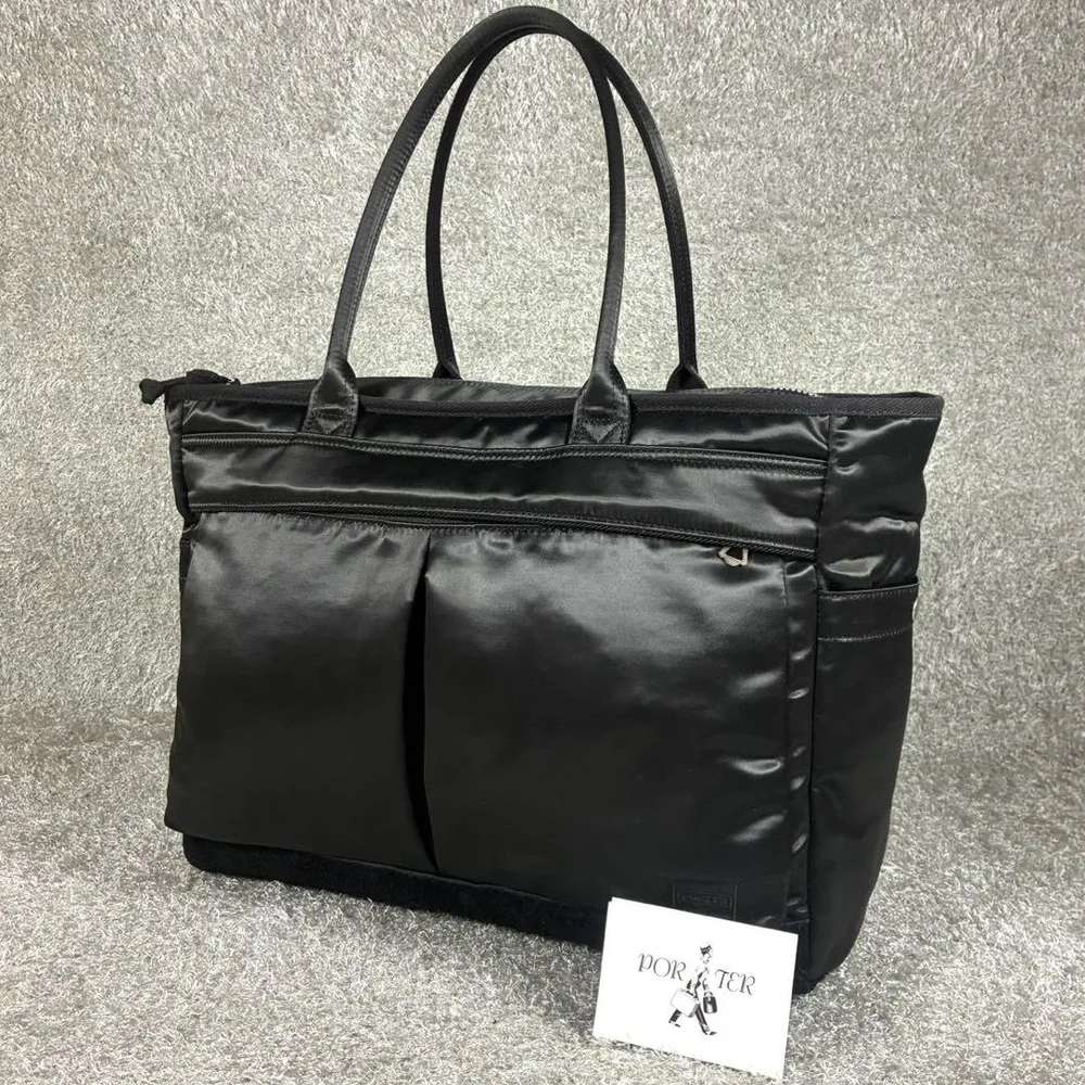 ✨希少✨極美品✨PORTER FADE トートバッグ L 大容量 黒 底スエード