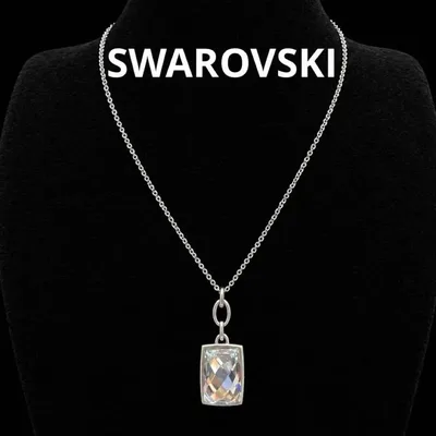 SWAROVSKI スワロフスキー ネックレス スクエア クリスタル