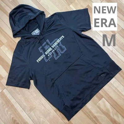 NEW ERA 半袖パーカー ブラック M