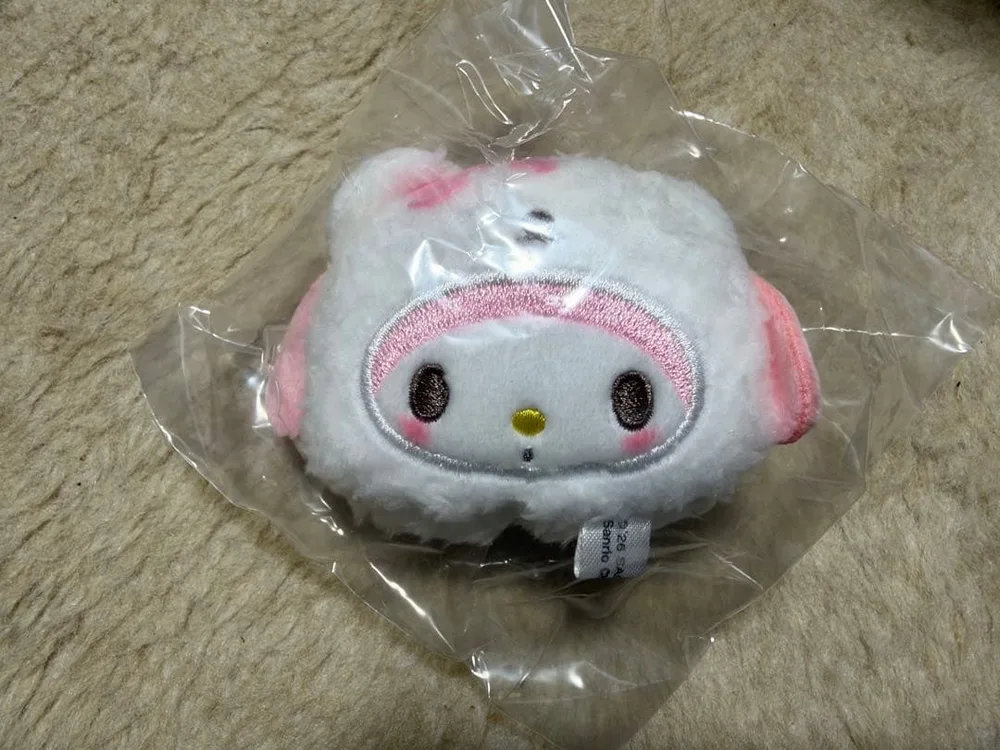 サンリオ リンリン鈴ぬいぐるみ ふわふわスノー マイメロディ