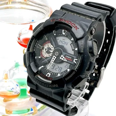 CASIO 稼働品 G-SHOCK GA-110-1AJF アナデジ メンズ
