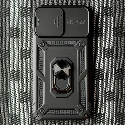 iPhone 14 Pro Max ケース ブラック カメラ保護 リング付き