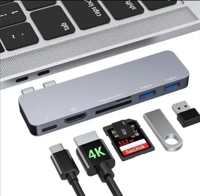 コード無し6in1 USB-C ハブ