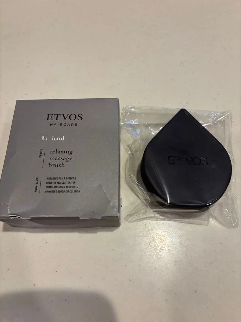 ETVOS リラクシングマッサージブラシ ハード シリコン スカルプブラシ