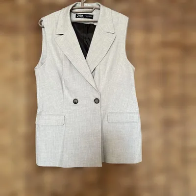 ZARA ダブルボタン テーラードベスト