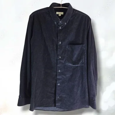 COS 美品 コーデュロイ 長袖シャツ ネイビー トルコ製 BD XS 5914