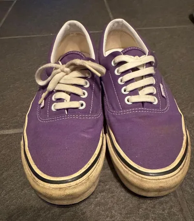 VANS スニーカー パープル 音楽モチーフソール 26.5cm